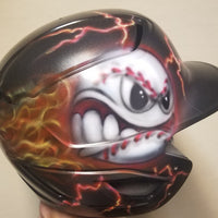 Angry ball and flames