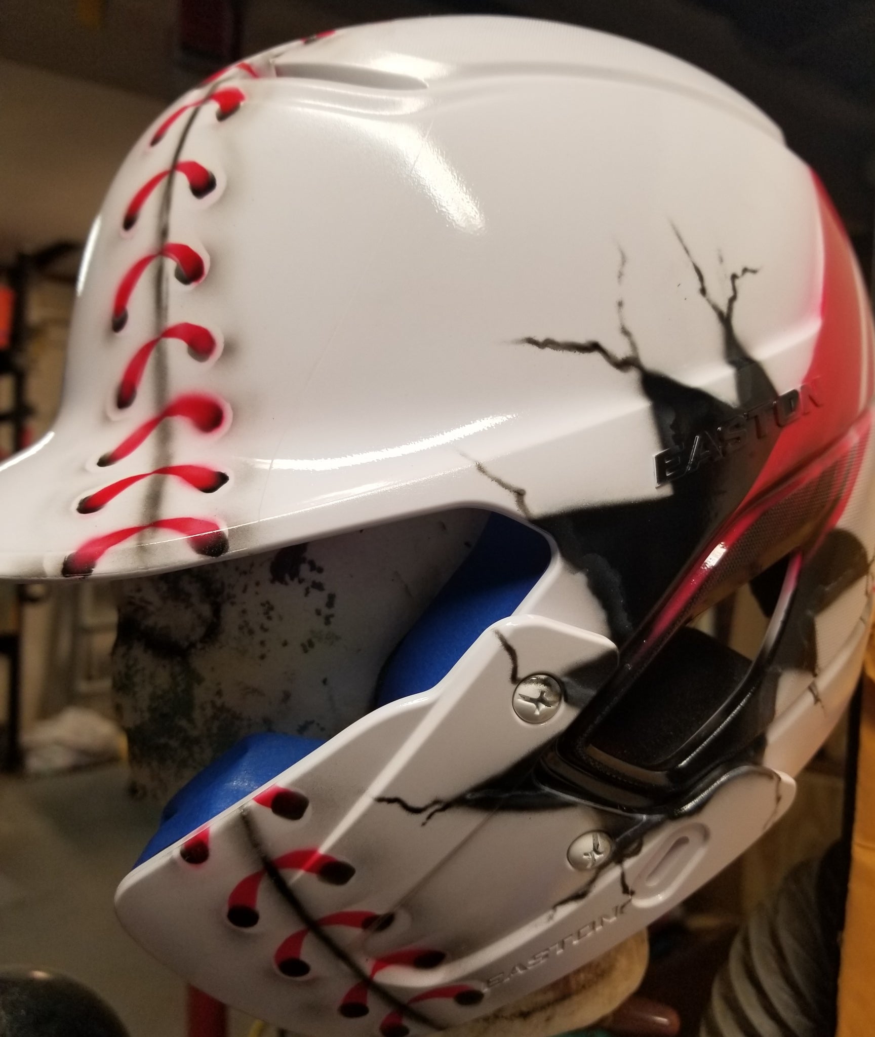 Custom Painted Baseball Airbrush Baseball Helmets Near Me Custom
